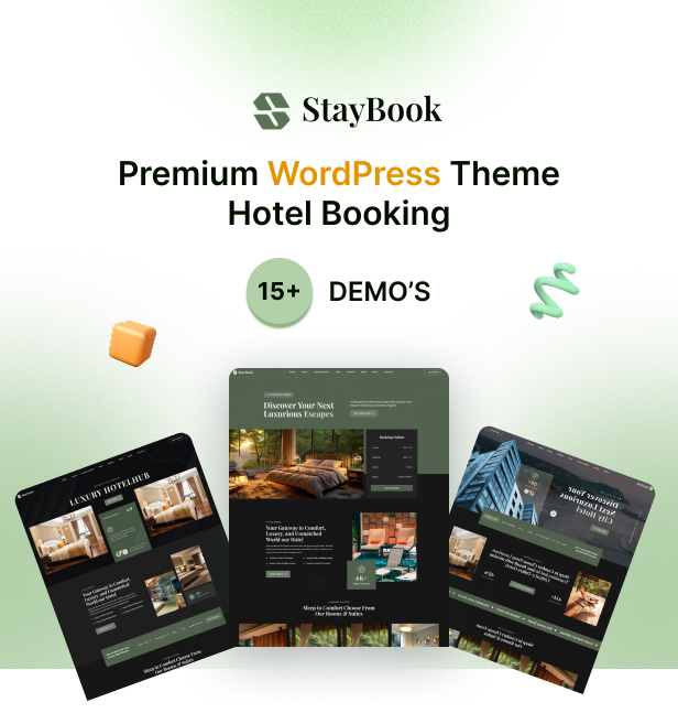 StayBook - Resort and Hotel Booking WordPress Theme
