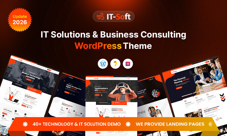 IT-Soft - IT Solutions & Business Consulting WordPress Theme