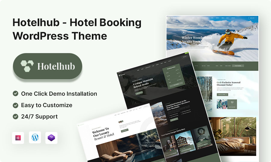Hotel Booking Resort WordPress Theme