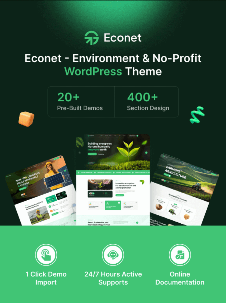 Econet - Ecology Environment & Nonprofit WordPress Theme